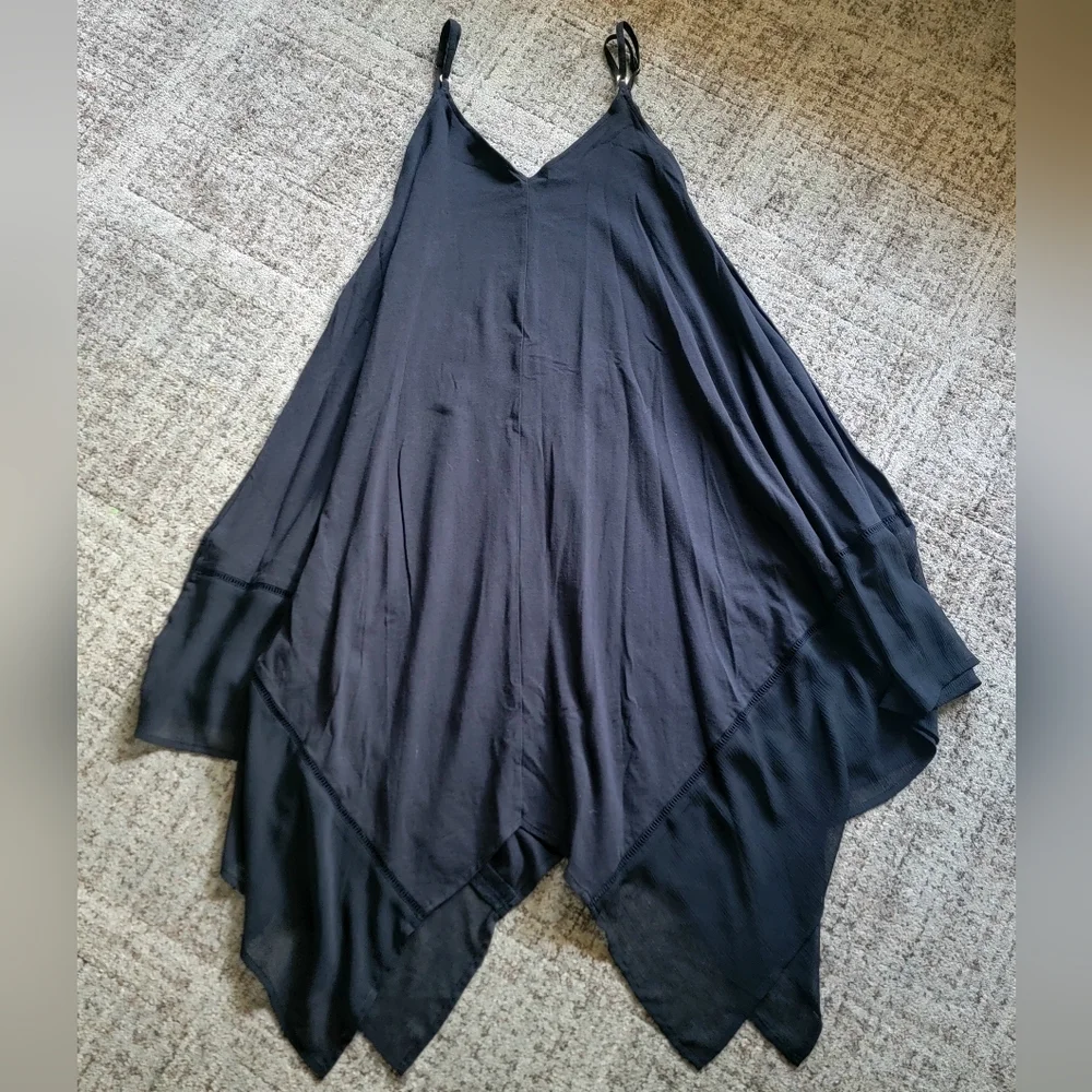 Tommy Bahama Black Scarf Midi Vacation Casual Dress Swim Cover-Up Resort‎ Wear - Picture 8 of 12